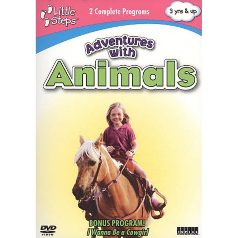 Little Steps Adventures With Animals DVD Educational Kids NEW SEALED